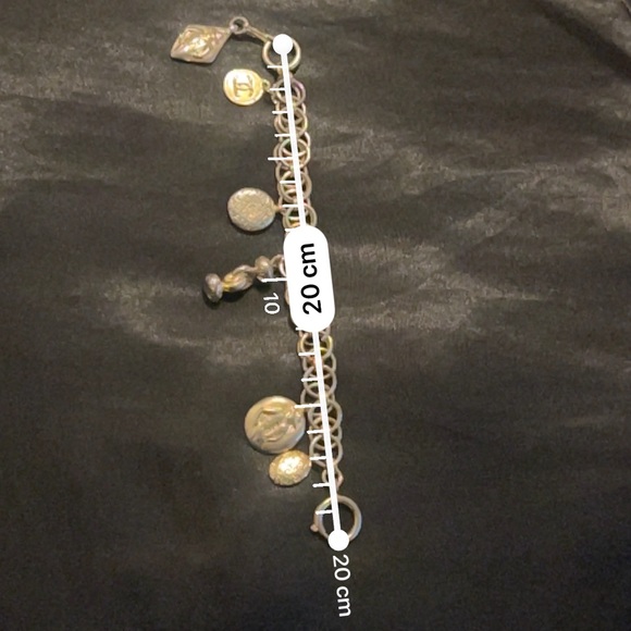 CHANEL Vintage 1980s Mademoiselle Chain Bracelet Charm Gold Tone - Picture 6 of 7